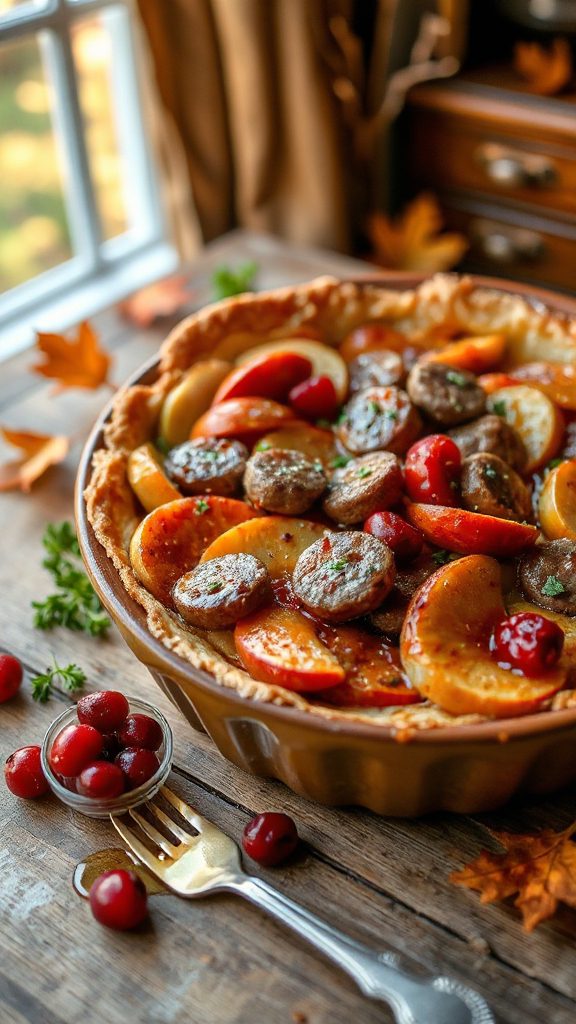 savory sweet breakfast casserole