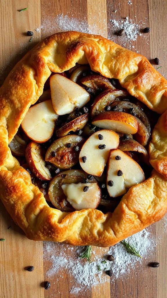 savory sweet pear galette delight