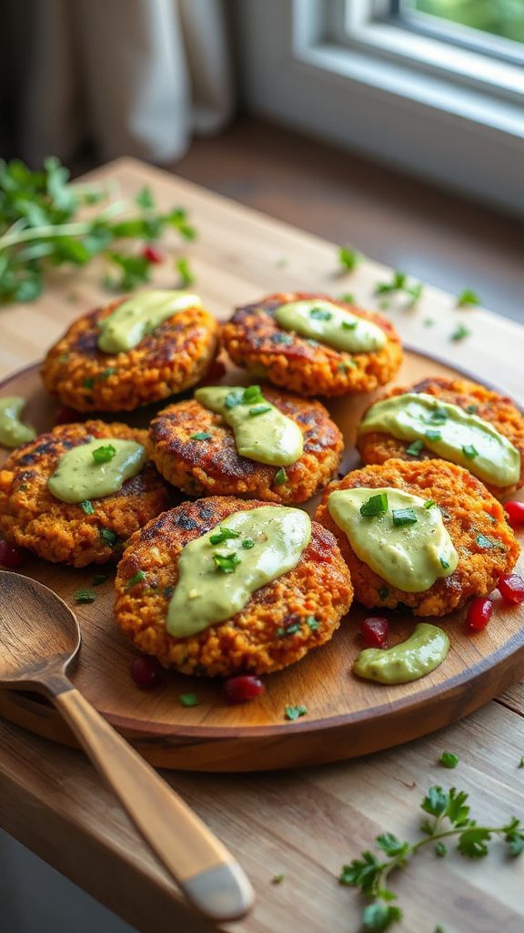 savory sweet potato cakes