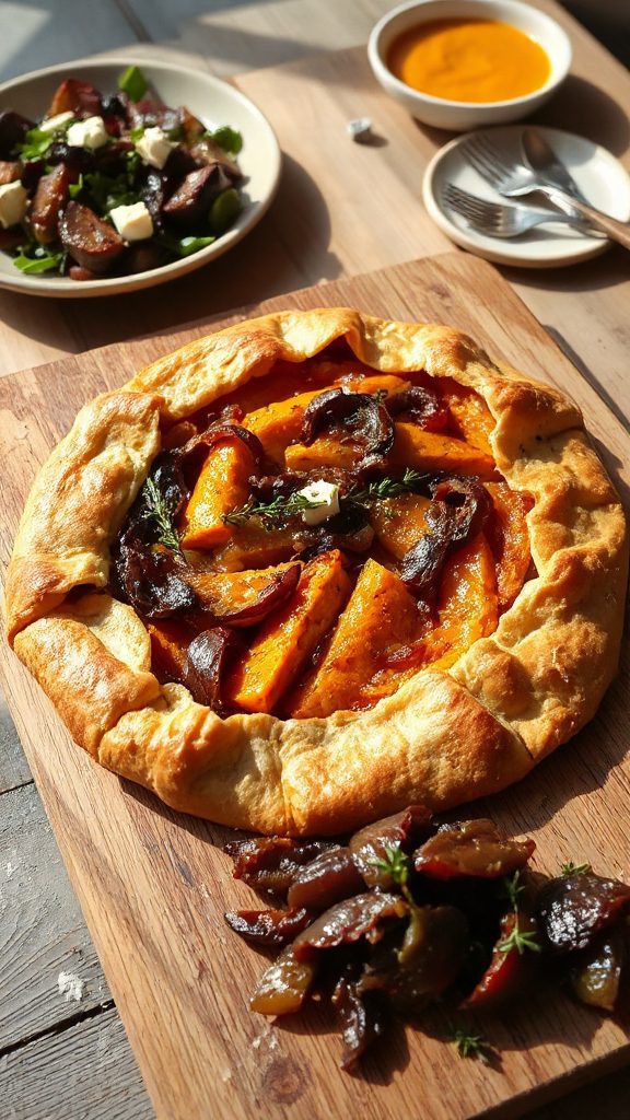 savory sweet potato galette