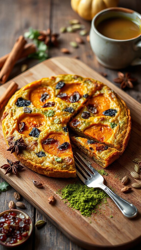 savory sweet pumpkin frittata