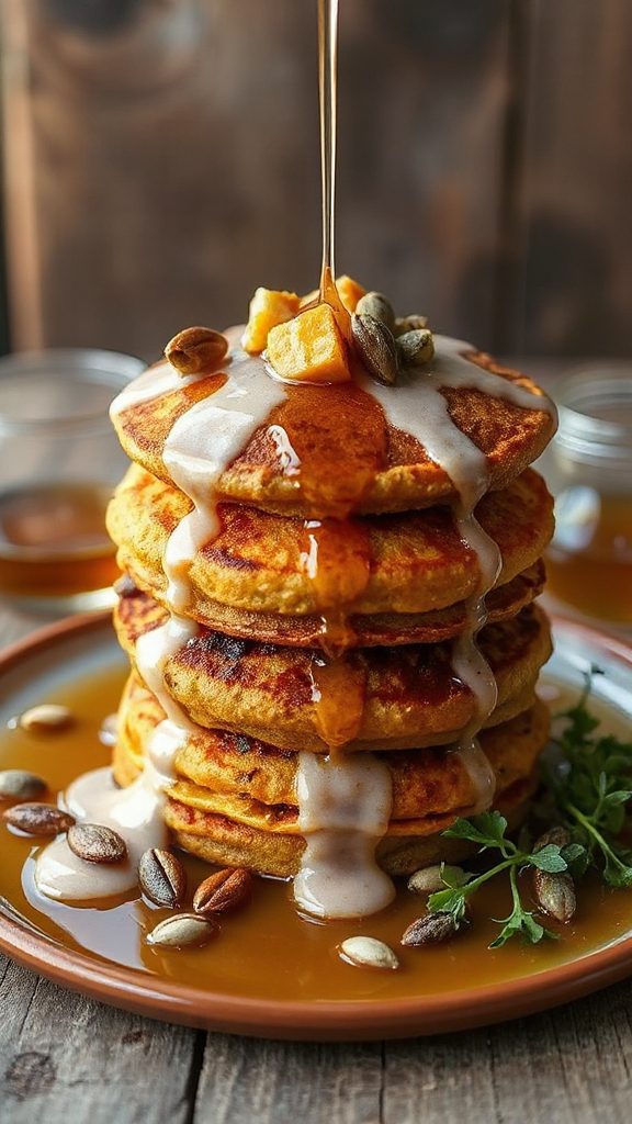 savory sweet pumpkin pancakes recipe