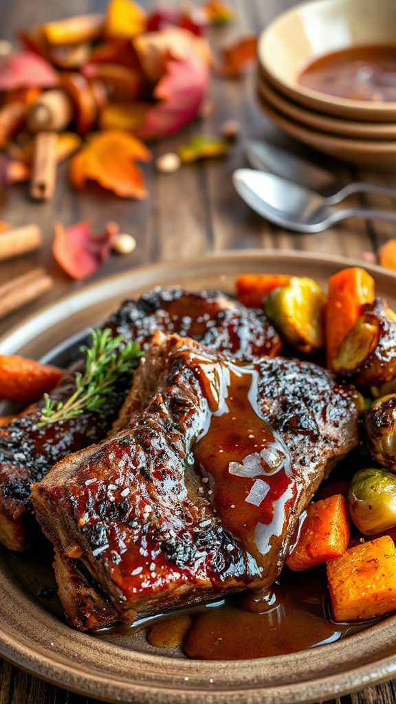searing enhances braised short ribs