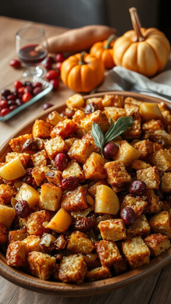 seasonal apple sage stuffing