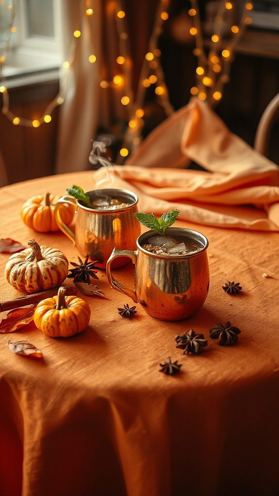 seasonal pumpkin spice cocktail