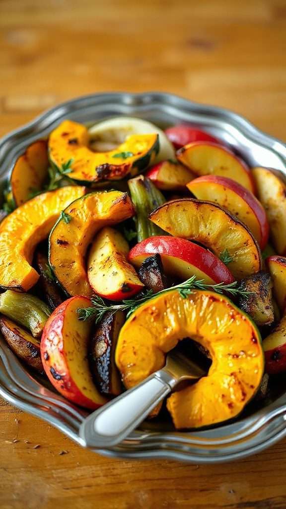 seasonal roasted vegetable dish