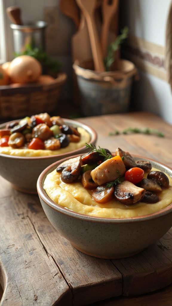 seasonal vegetable mushroom ragout