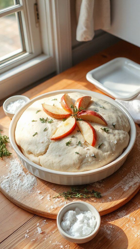 shape and proof focaccia