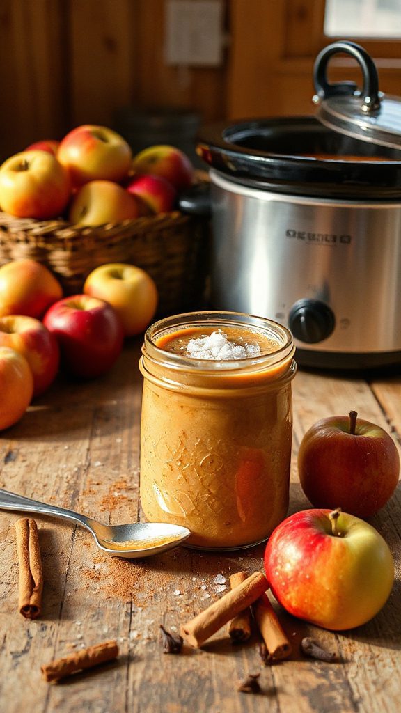 slow cooked apple cinnamon spread