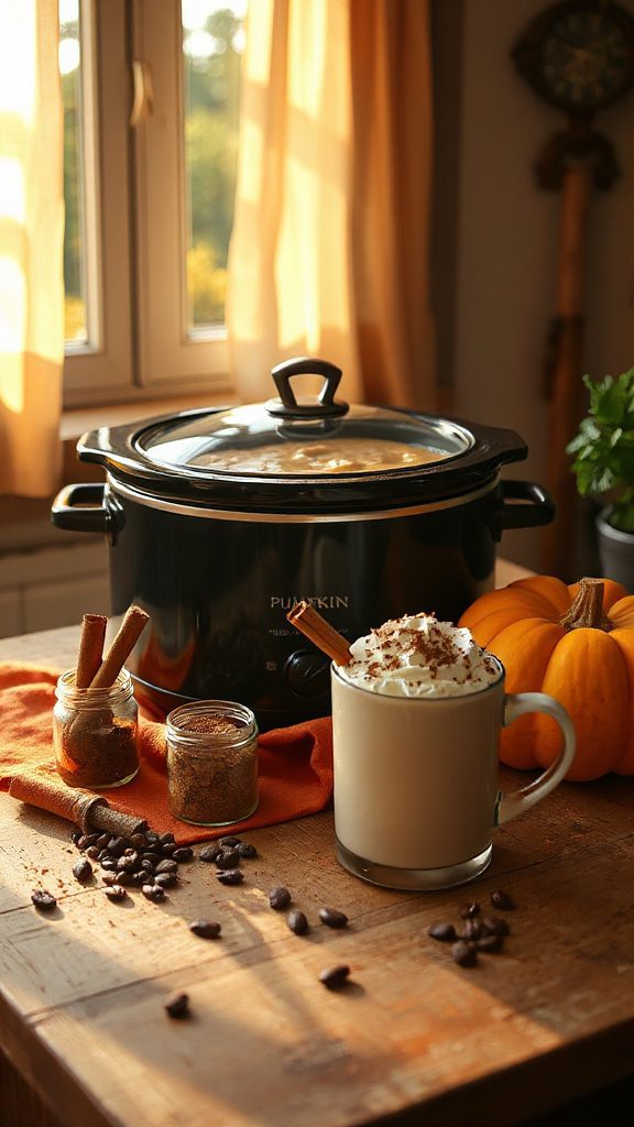 slow cooker pumpkin spice latte