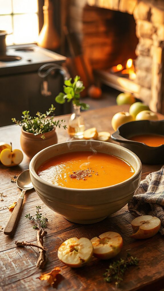smoky apple thyme soup