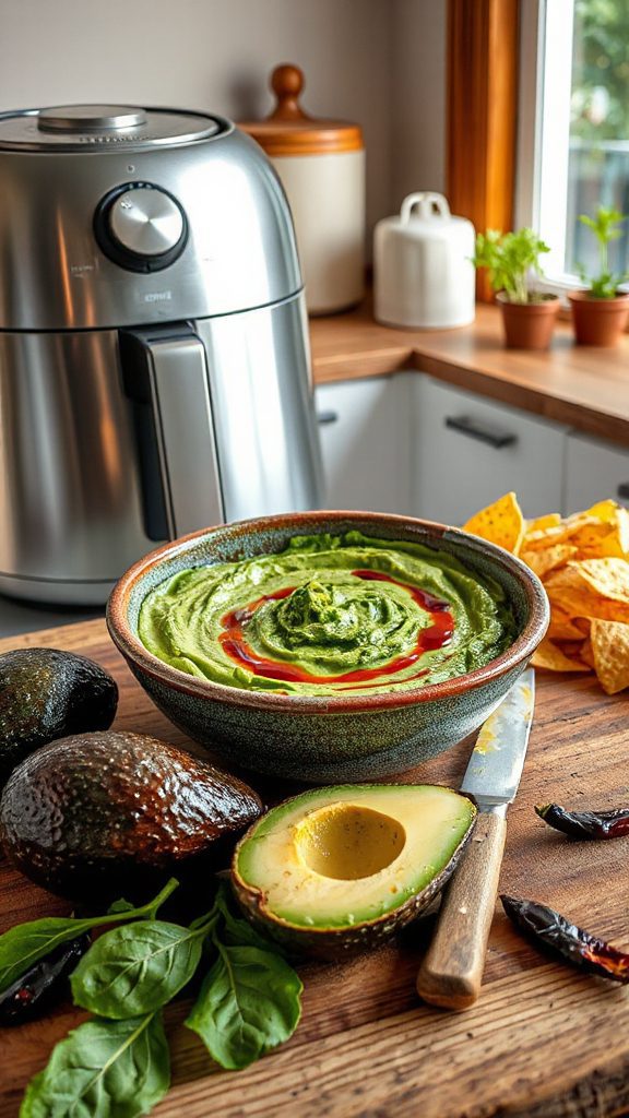 smoky avocado spinach dip