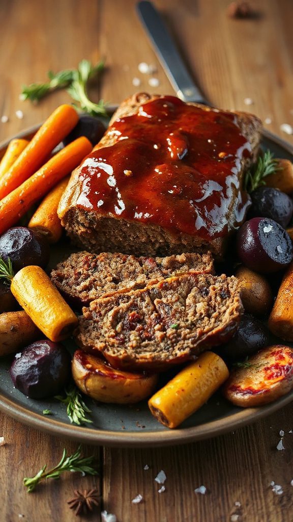smoky bourbon bbq meatloaf