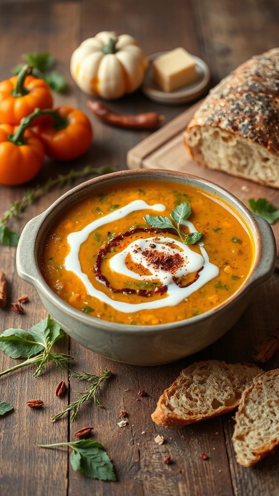 smoky chipotle pumpkin soup