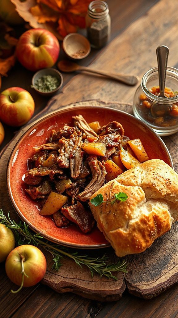 smoky cider braised pork sandwiches