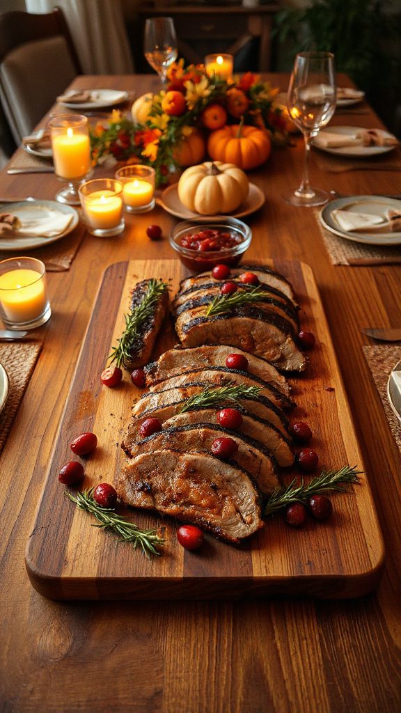 smoky pork with chutney
