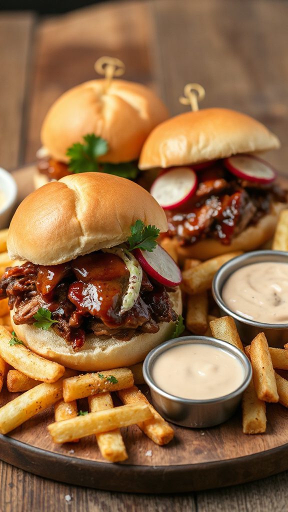 smoky pulled pork sliders