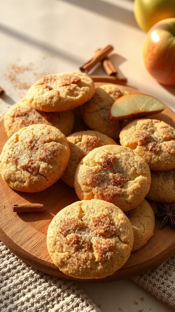 soft chewy apple spiced cookies