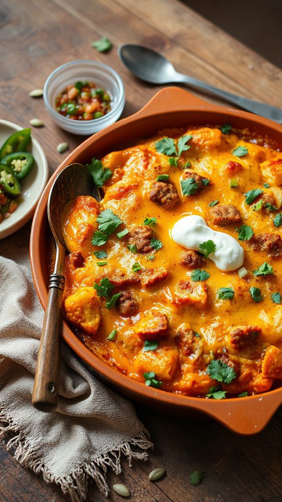 southwest pumpkin fennel casserole