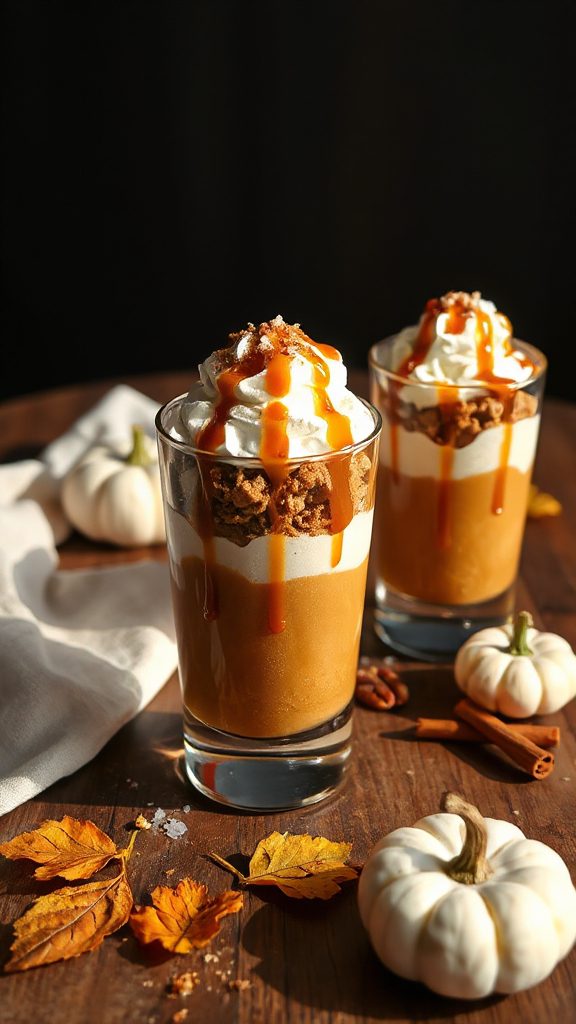 spiced caramel pumpkin parfait