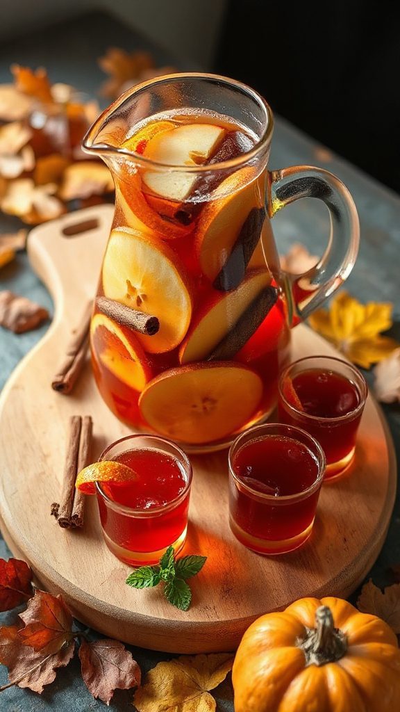 spiced cider apple sangria