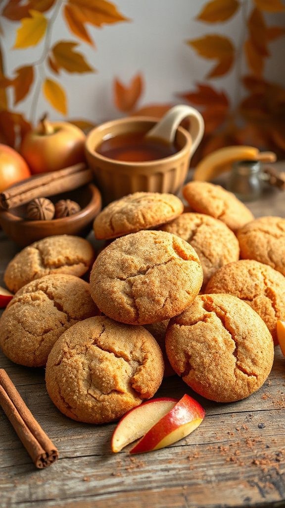 spiced fall apple cookies
