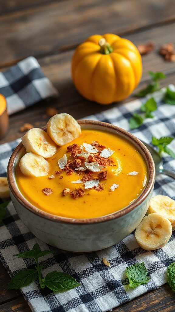 spiced pumpkin banana dessert