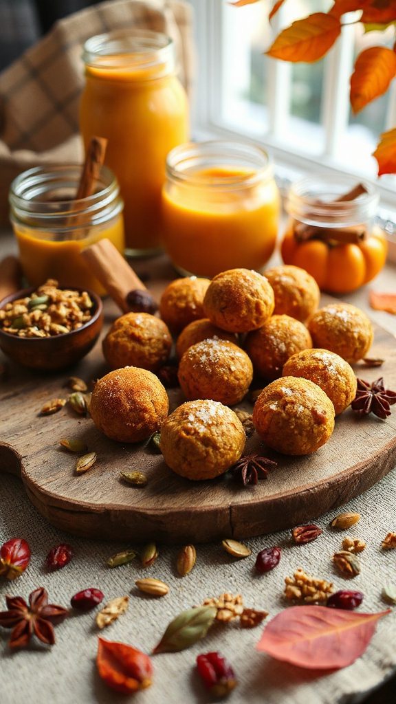 spiced pumpkin energy bites