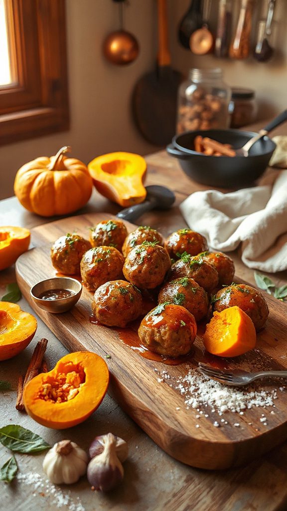 spiced pumpkin meatballs recipe