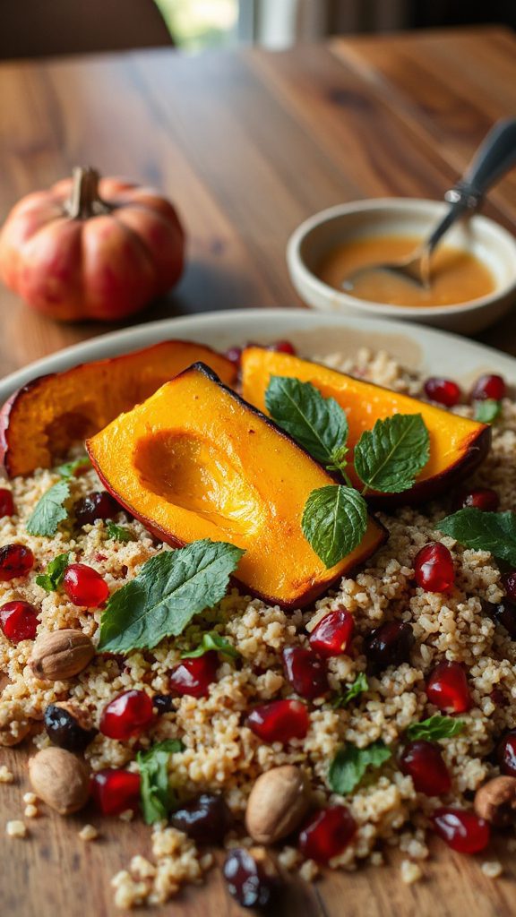 spiced pumpkin quinoa salad