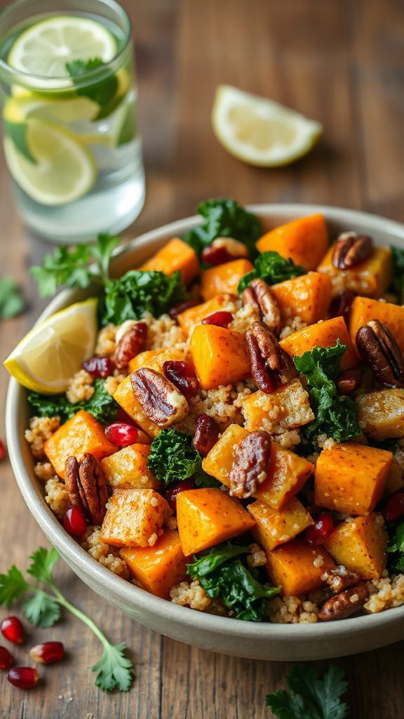 spiced pumpkin quinoa salad recipe