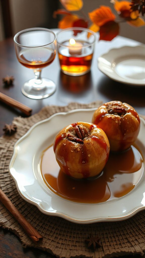 spiced rum baked apples delight