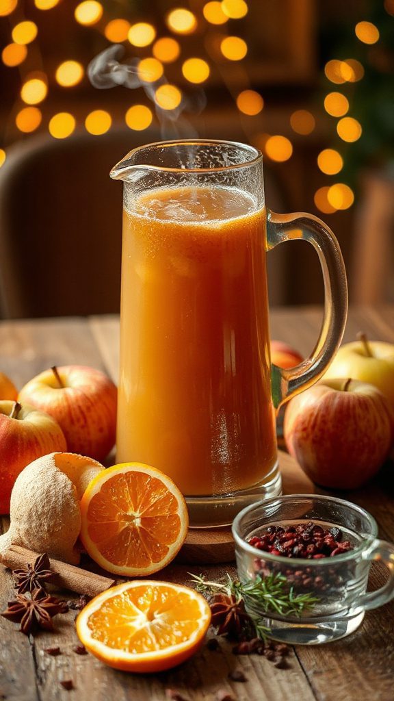 spiced warm apple cider