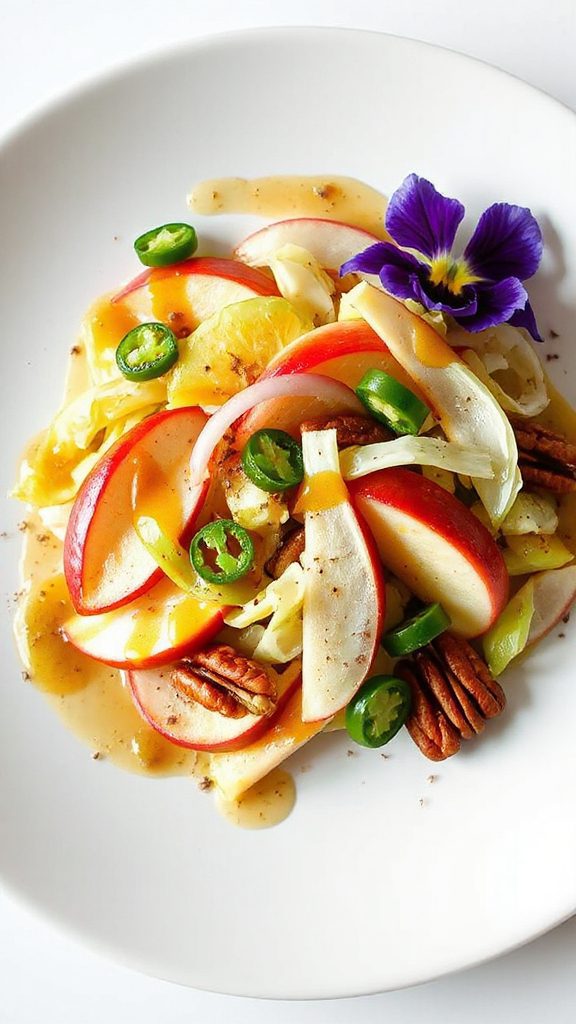 spicy apple fennel salad