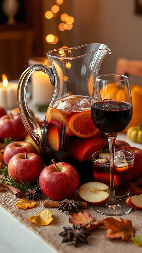spicy autumn apple sangria
