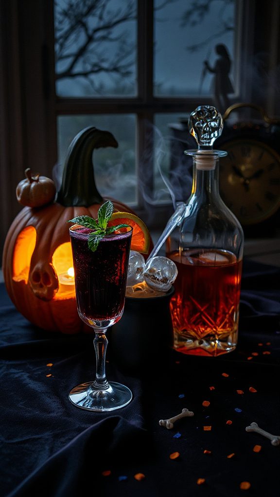 spicy dark rum cocktail