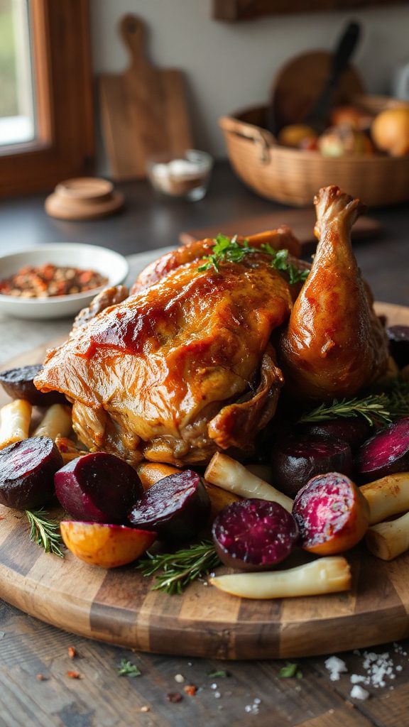 spicy duck with vegetables