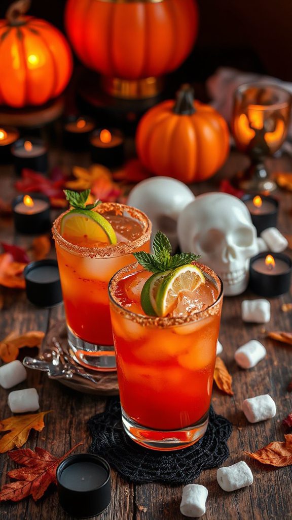 spicy halloween cocktail delight