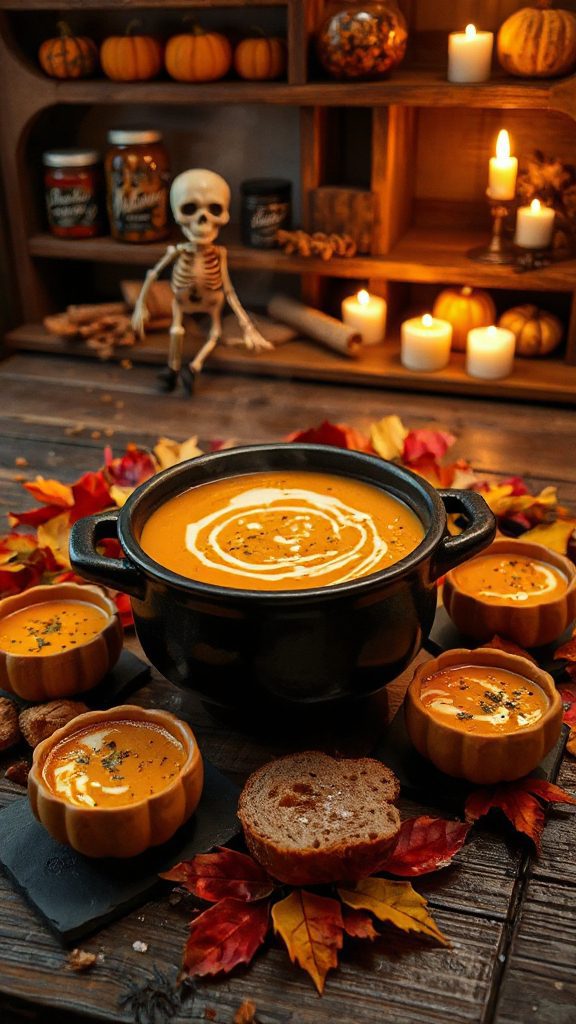 spicy halloween pumpkin soup