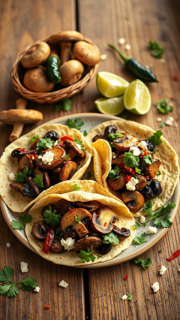 spicy mushroom taco recipe