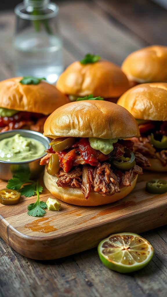spicy pulled pork sliders