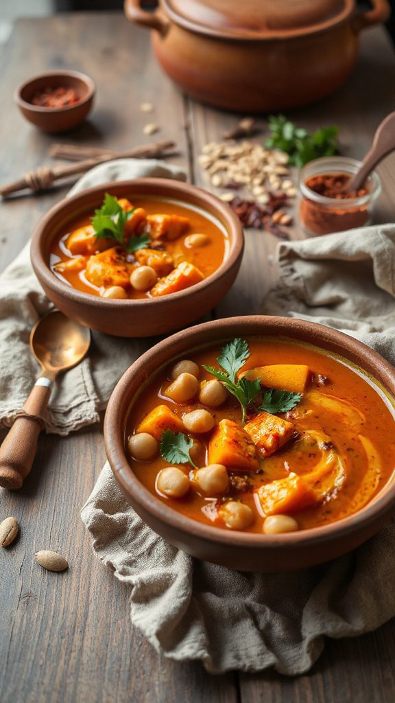 spicy pumpkin chickpea stew