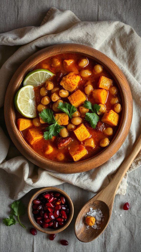 spicy pumpkin chickpea stew