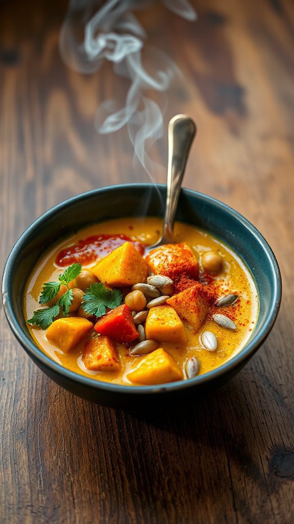 spicy pumpkin chickpea stew