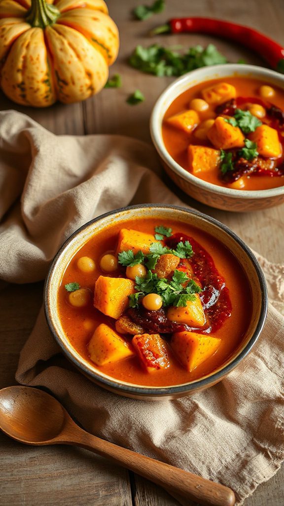 spicy pumpkin chickpea stew