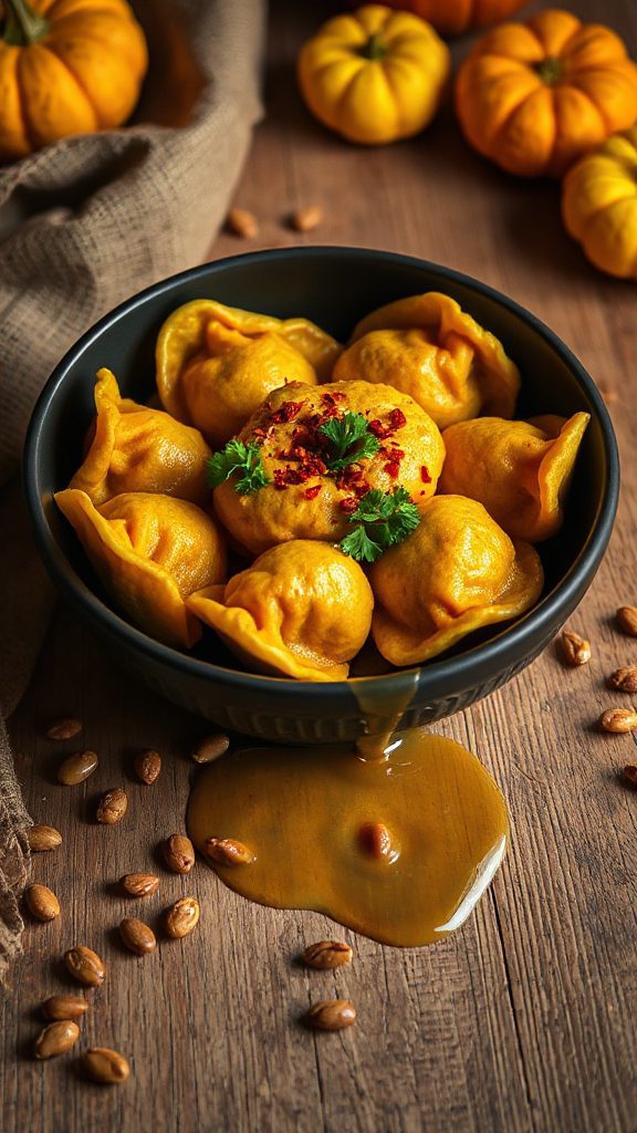 spicy pumpkin dumplings recipe