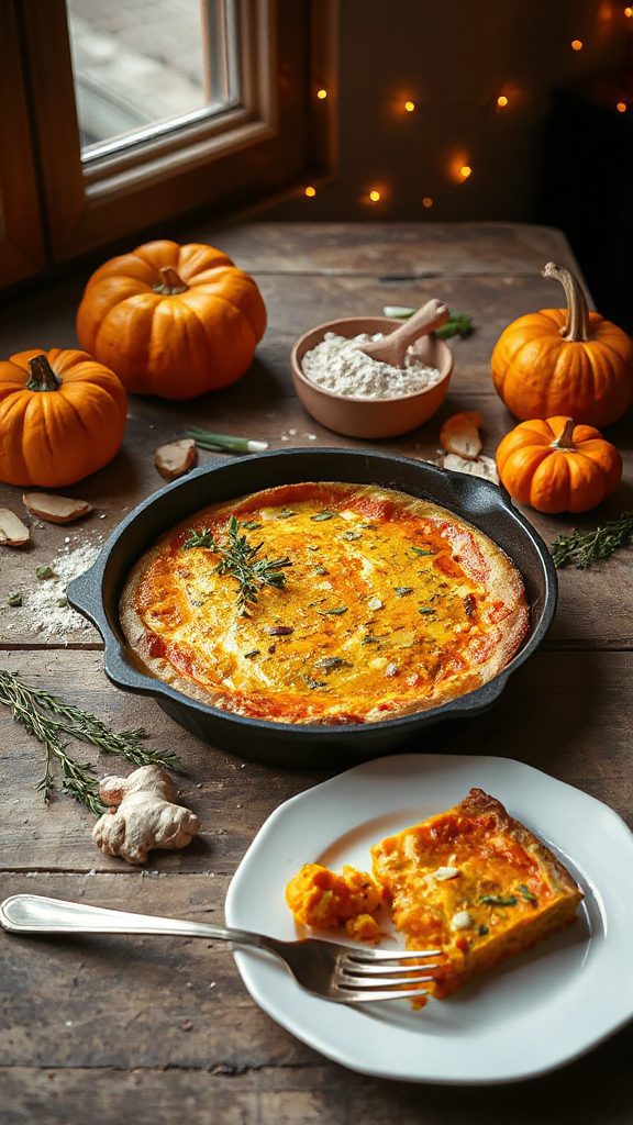 spicy pumpkin ginger frittata