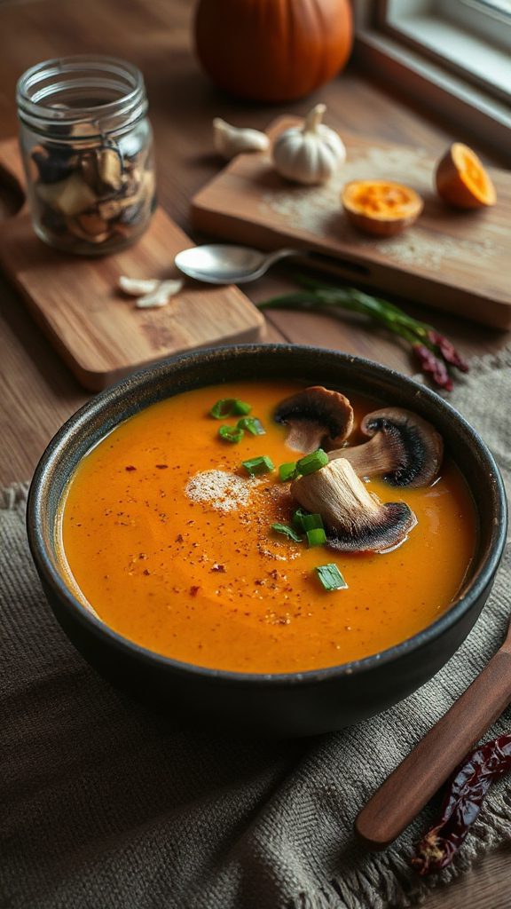 spicy pumpkin miso soup