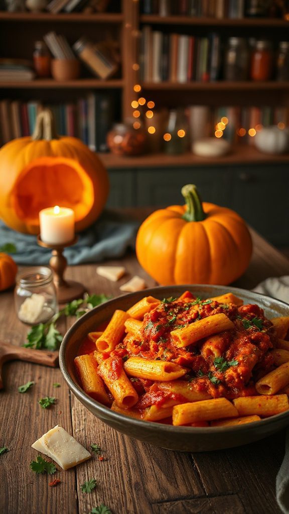 spicy pumpkin pasta delight