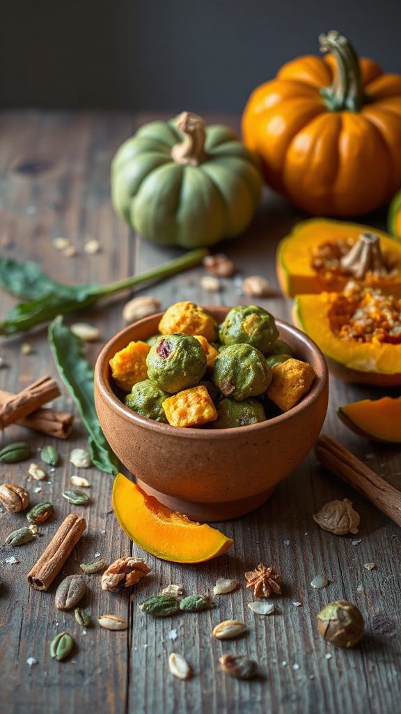 spicy pumpkin protein bites